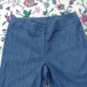 Denim Wide Leg Pants